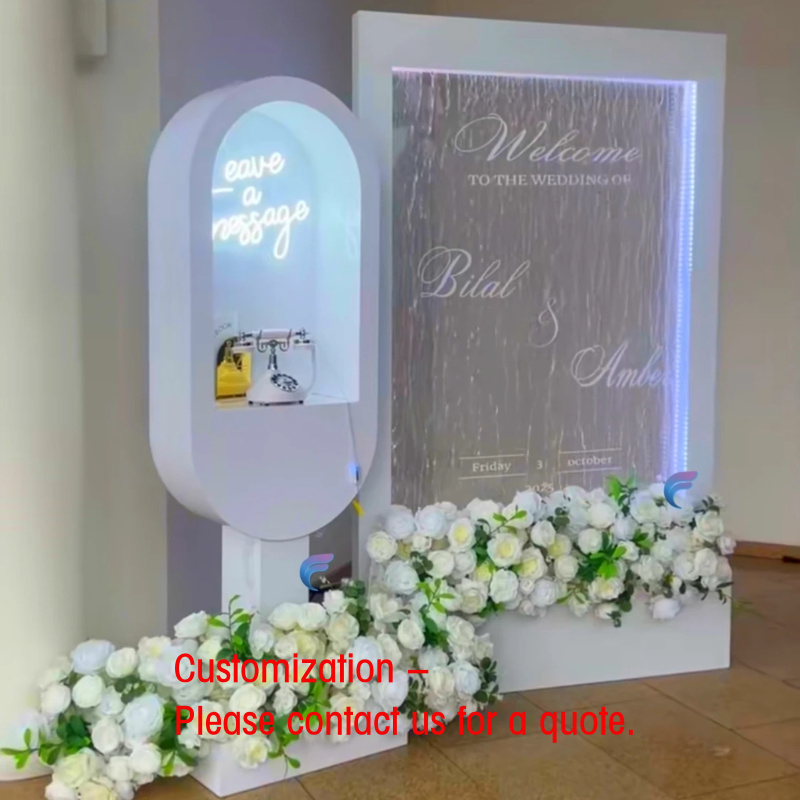 Wedding Fountain - Fontana a cascata in vetro personalizzata,