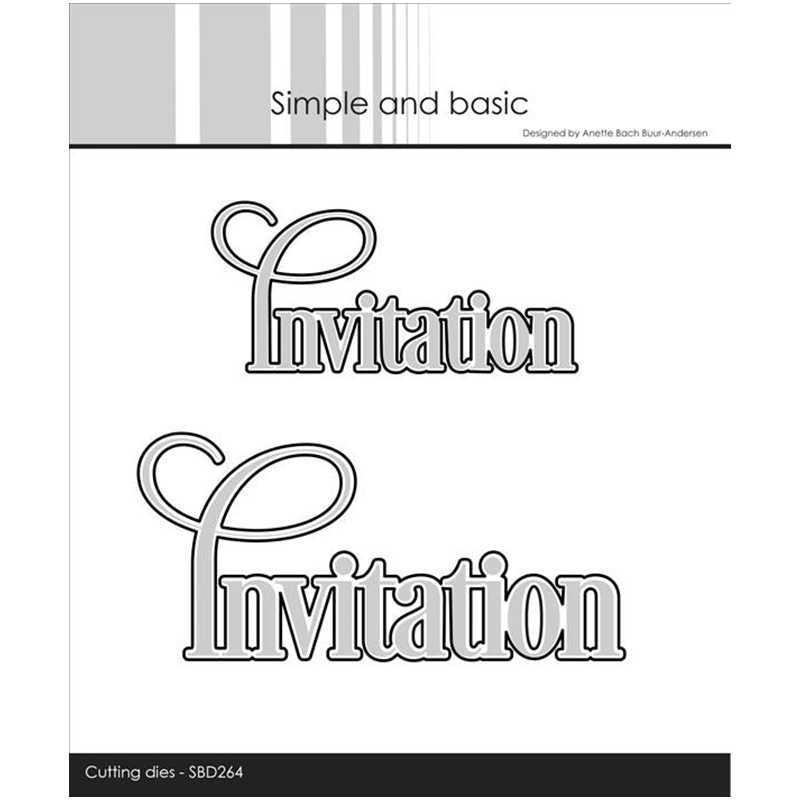 Papercraft Supply Invitation - Parole di invito Fustelle in metallo