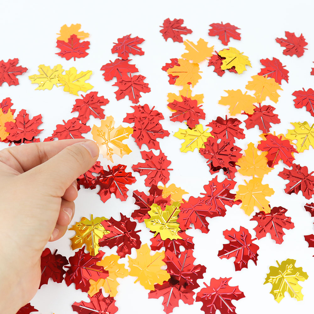 Table Runner Sequin - 15g Autunno Glitter Foglie d'acero Coriandoli