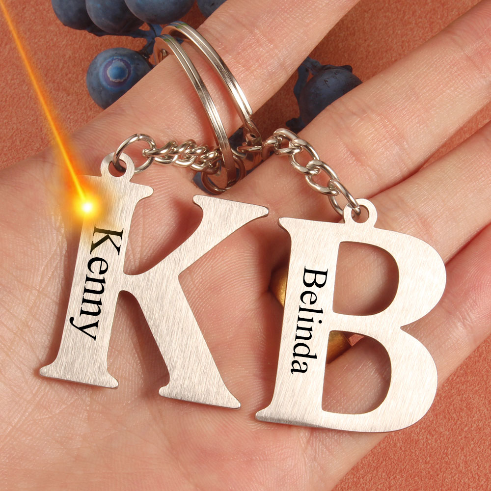 Wedding Z - Personalizzato AZ Iniziale Incisione Laser Nome