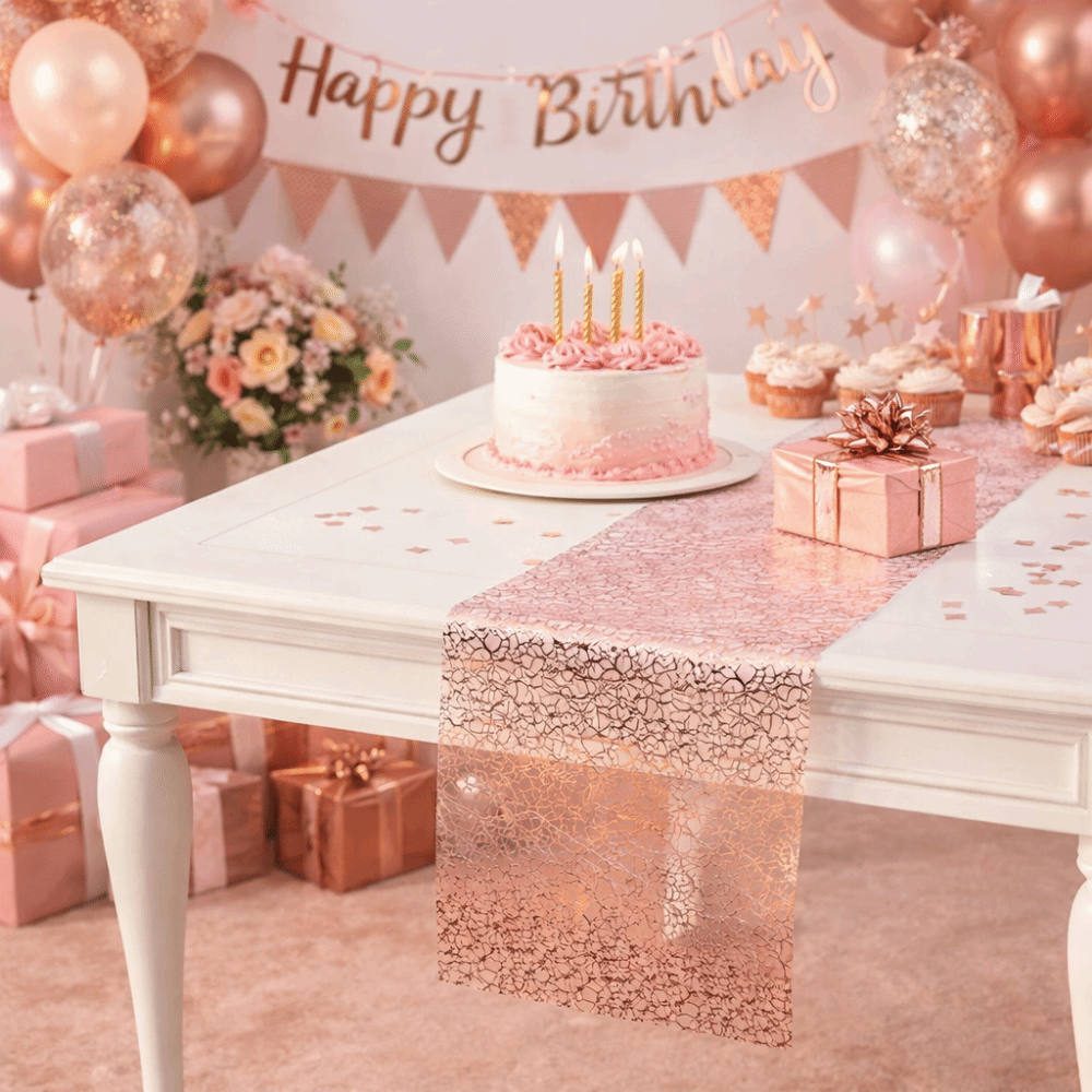 Table Runner Sequin - Runner da Tavola Scintillante con Motivo