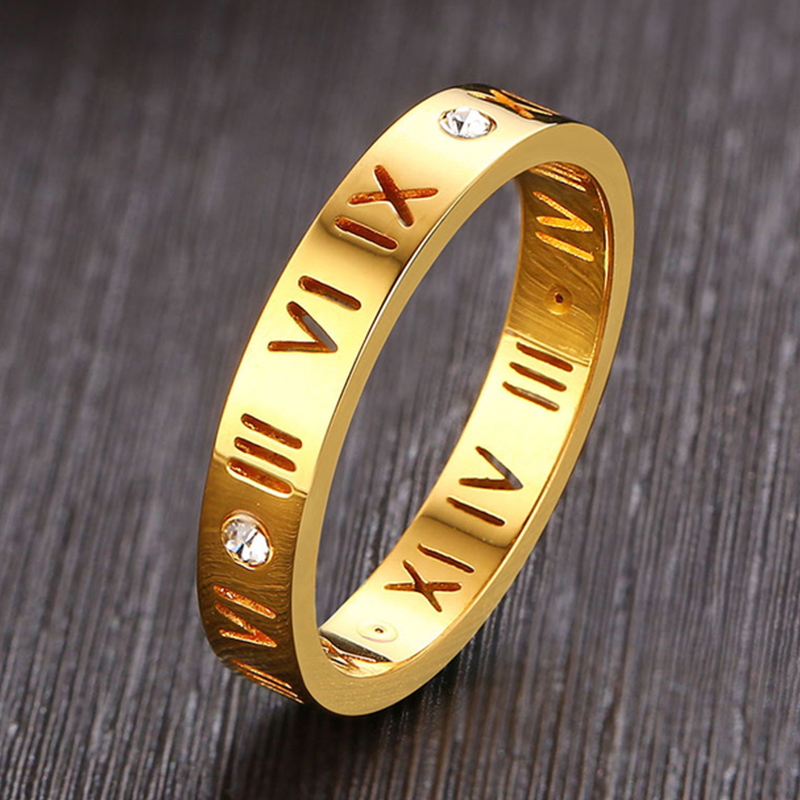 Wedding Z - Anello con numeri romani vuoti anelli